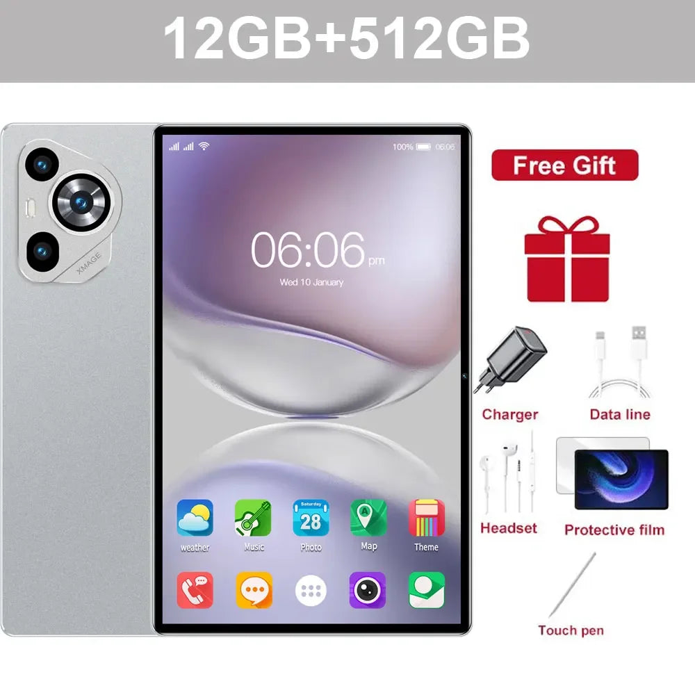 Nuovo Tablet Android Originale 2026 Pad 16 PRO Snapdragon 8Gen3, 11 Pollici HD, 24GB+2TB, 20000 mAh, 5G Dual SIM, Bluetooth, Wi-Fi