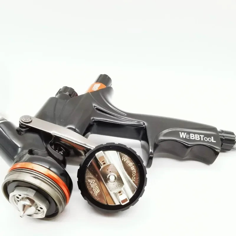 Pistola a spruzzo Pistola a spruzzo ad aria con ugello in acciaio inossidabile da 1,3 mm per auto Pistola a spruzzo NVE Pro Pistola a spruzzo per vernice Pistola a spruzzo trasparente