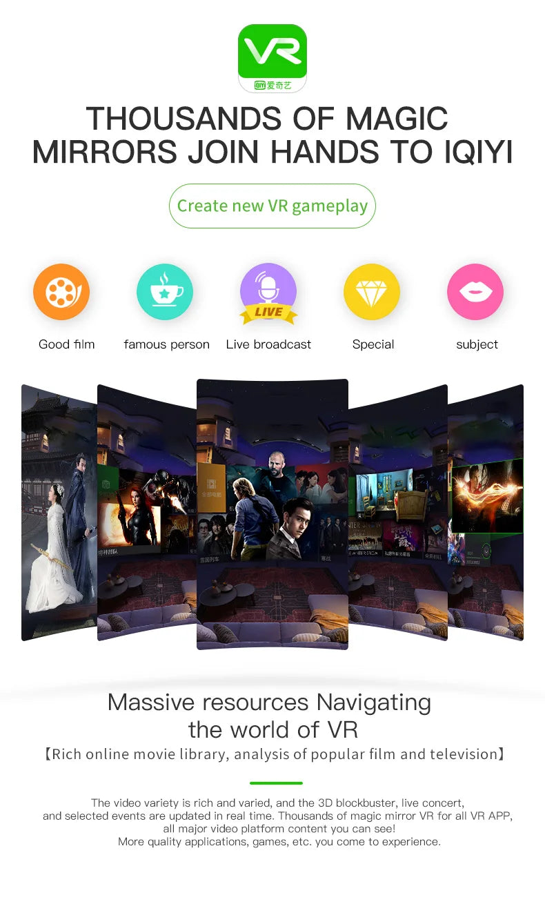 VR Shinecon Casque Casco 3D Occhiali di Realtà Virtuale Aumentata Per iPhone Smartphone Android Smart Phone Goggle Mobile Viar Gioco
