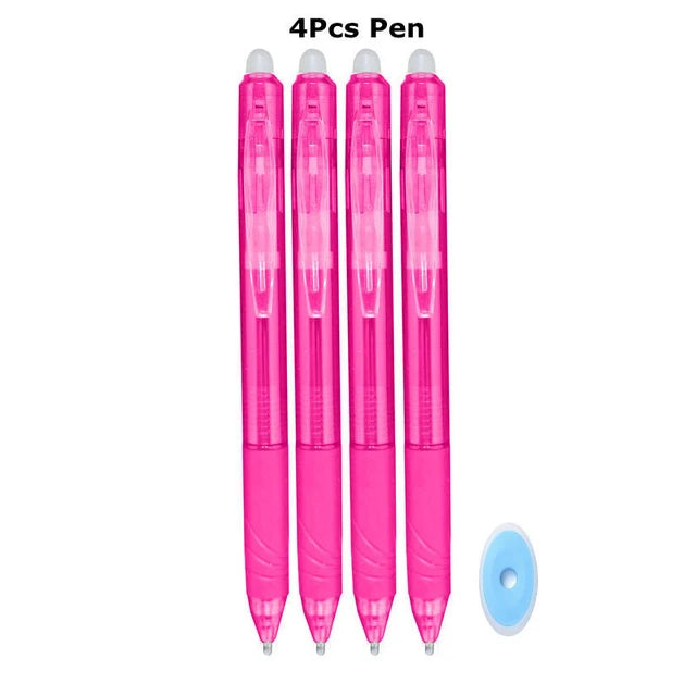 0.7mm Penna Cancellabile Magica Presse Penna Gel Set 8 Colori Cancellabile Asta di Ricarica Inchiostro Gel Cancelleria Penne Retrattili Maniglia Lavabile Asta