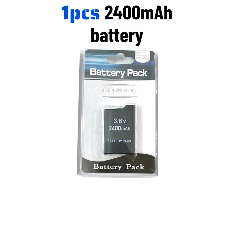 Batteria di Ricambio al Litio 3600/2400mAh per Console di Gioco Portatile PSP2000, Compatibile con PS Lite PSP-2PSP-3004