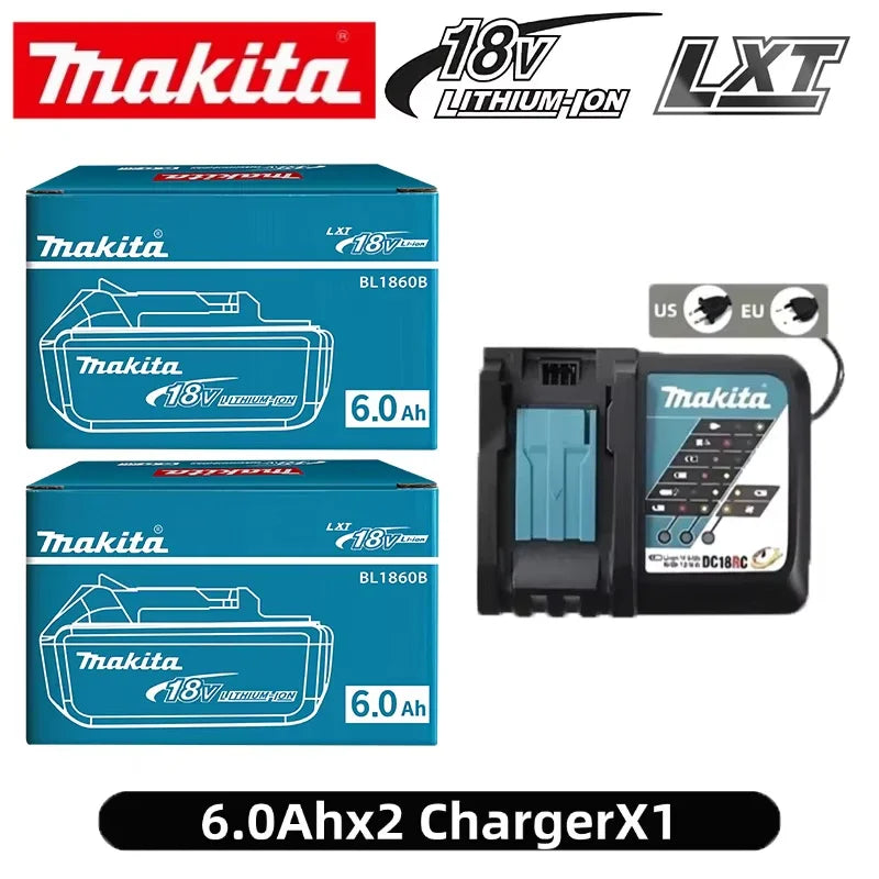 Batteria Originale Makita BL1850 18V 6Ah Compatibile con BL1830 BL1860 BL1850B - Batteria per Utensili a Batteria da 18 Volt