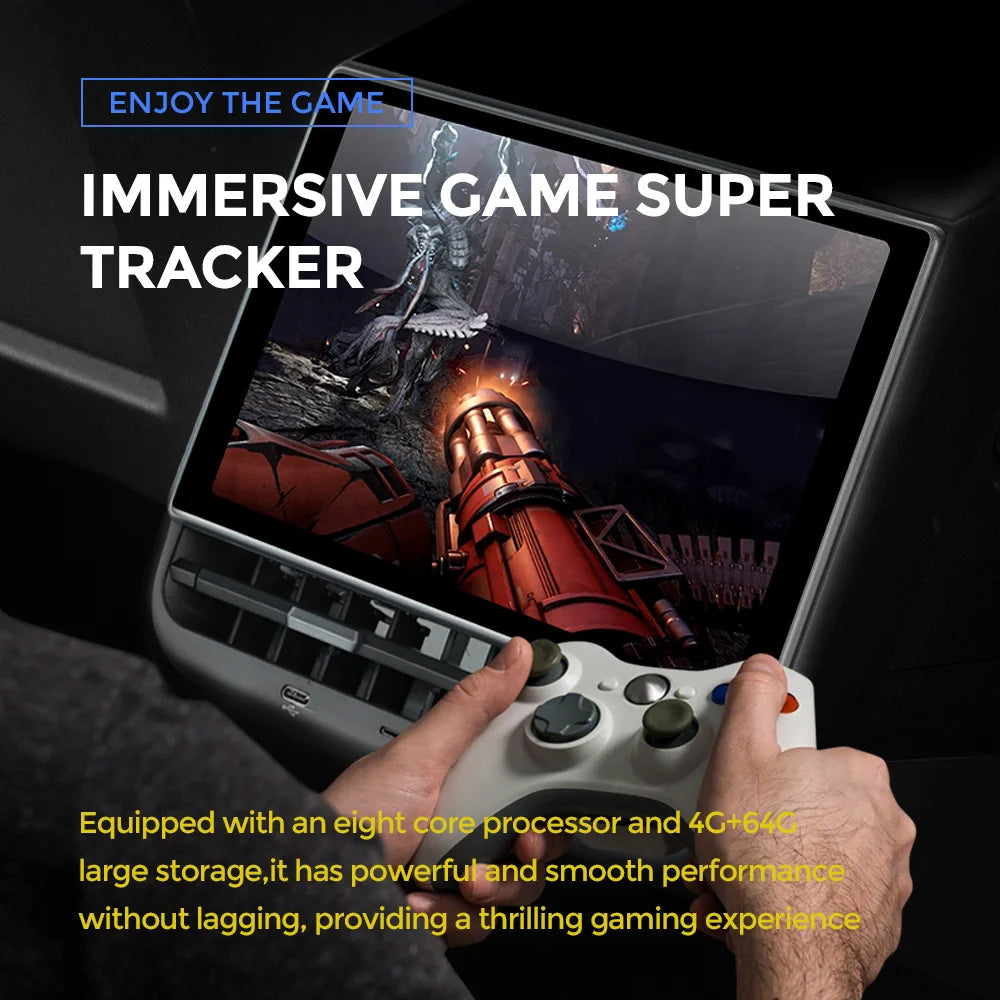 Mekede Sistema Multimediale di Intrattenimento Android da 8,66 Pollici 4GB 64GB con Controllo Touch per Tesla Model 3/Y, Regolazione Sedile, Controllo Climatizzatore, Supporto YouTube Netflix 4G LTE WiFi, Lettore Video Multim