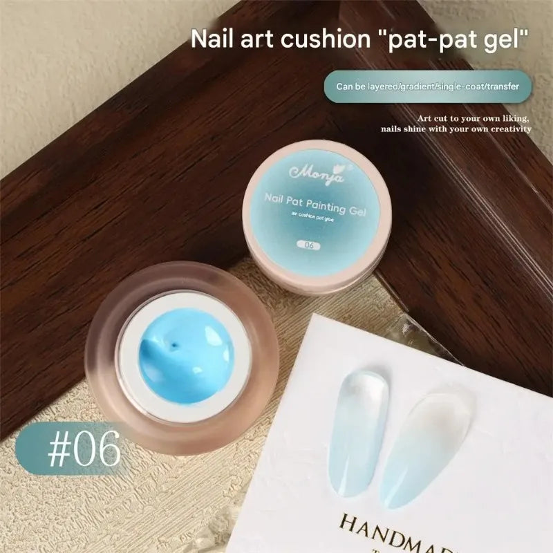 Gel Polish Cushion Effetto Ombre 5ml Nero Bianco Pesca, Gel per Nail Art French, Gel Sfumato UV/LED per Unghie
