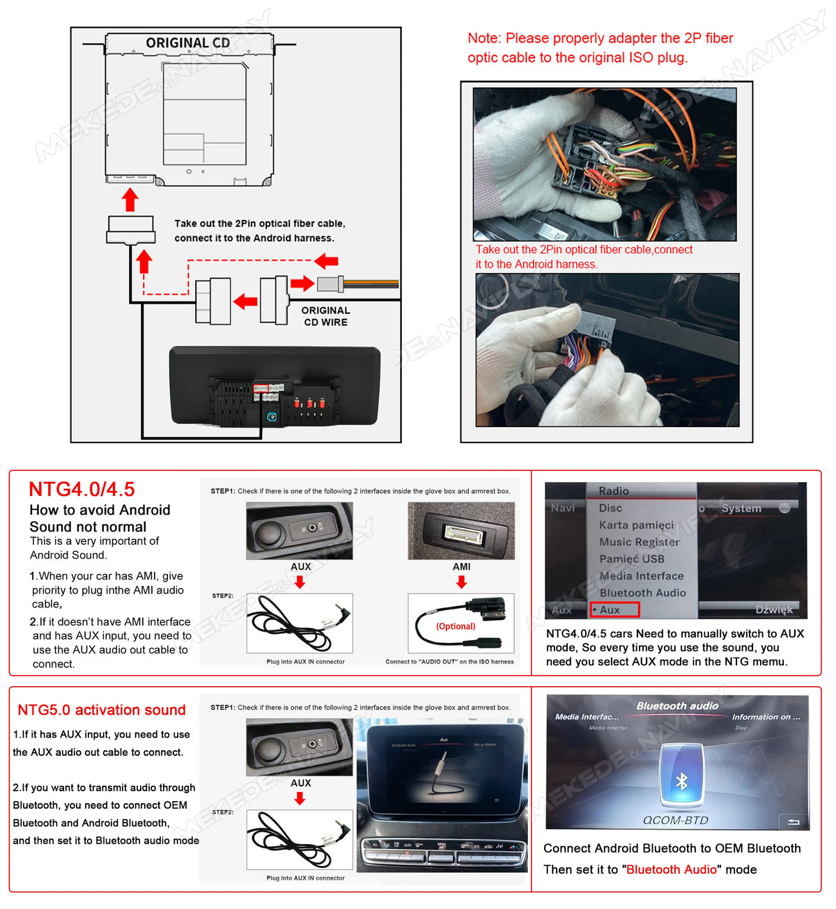 MEKEDE 10.25/12.3” QLED Snapdragon 4G Wireless CarPlay Auto per Mercedes Benz Classe C W205 S205 2014-2018 Lettore multimediale per auto