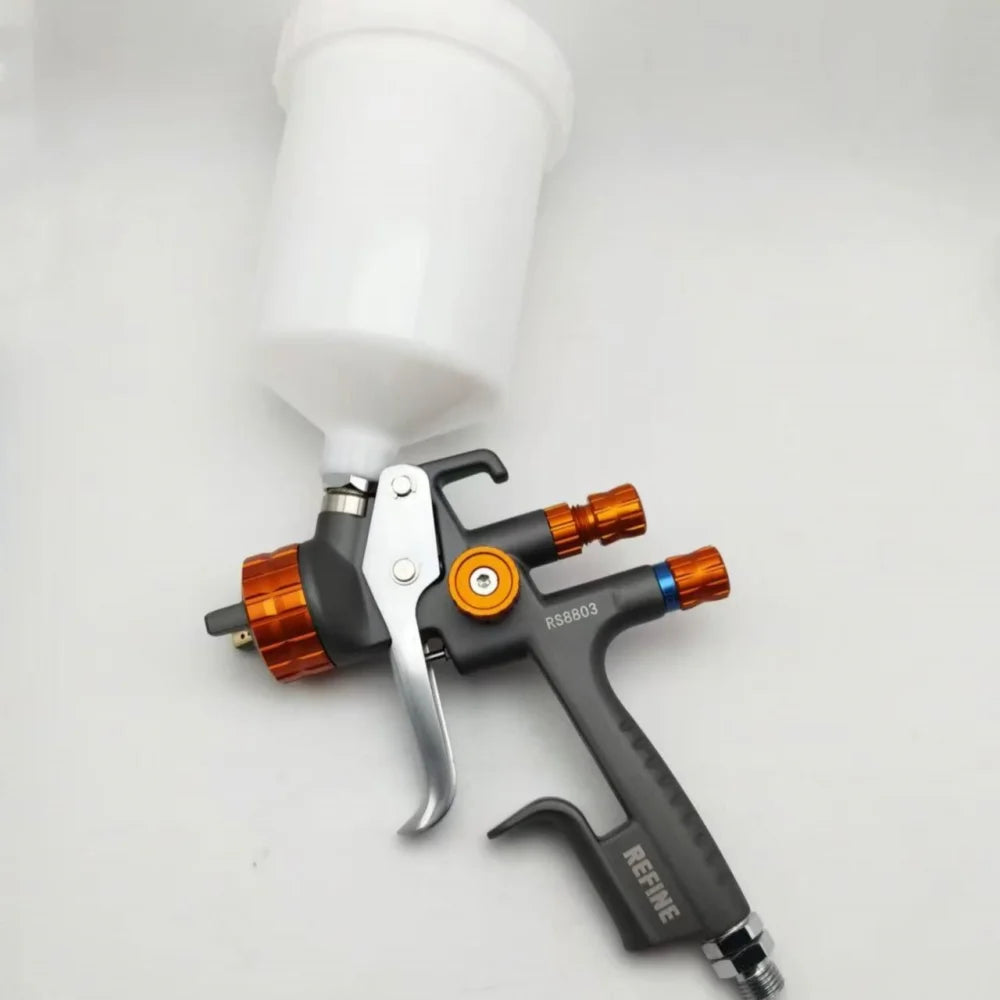 LVMP Pro RS8803 Pistola a spruzzo Ugello in acciaio inossidabile da 1,3 mm Pistola a spruzzo d'aria per vernice spray per auto Spruzzatore per vernice a base d'acqua