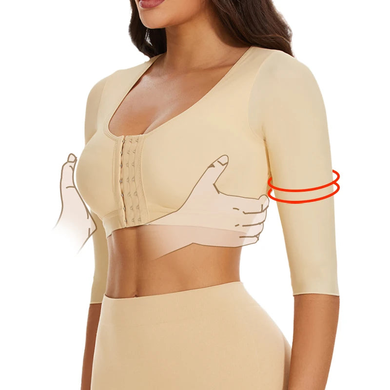 Shaper Top per le donne Flabby Braccia Compressione Post Chirurgia Chiusura frontale Reggiseno Canotta corta Shapewear Supporto per la schiena Body Shaper