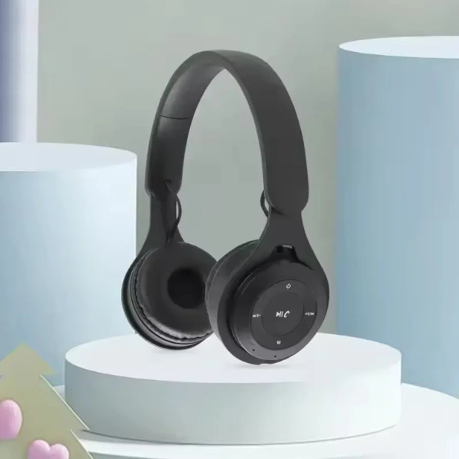 Cuffie Bluetooth Hi-Fi Wireless Over-Ear con Microfono e Riduzione del Rumore, Comode per Viaggi e Uso Domestico