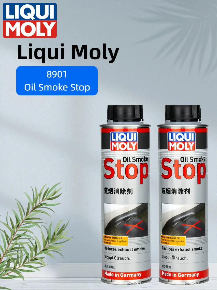 LIQUI MOLY 8901 Oil Smoke Stop 300ml Additivo per Olio Motore Riduttore di Fumo Blu per Motori a Benzina e Diesel
