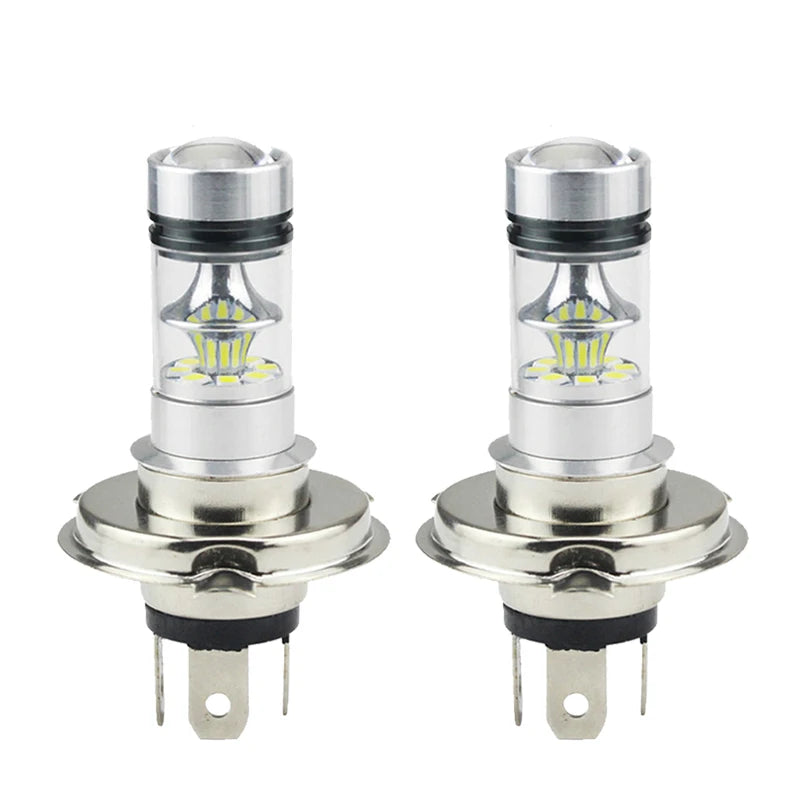 2 pezzi H4 H7 100W LED luci per auto lampadina super luminosa a bassa temperatura faro per auto di marcia diurna guida fendinebbia accessori auto