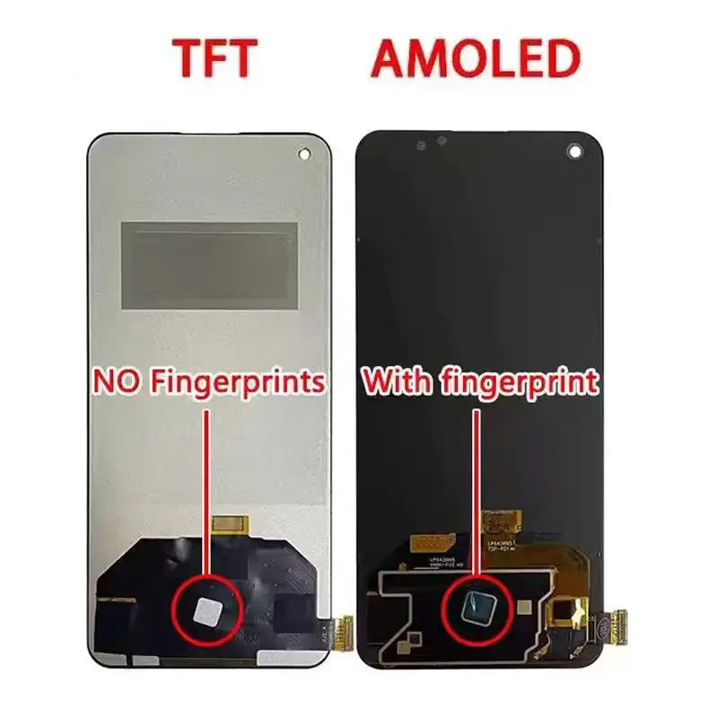 Display AMOLED da 6,43 pollici per OPPO Reno6 4G LCD CPH2235, pannello touch screen digitalizzatore per Oppo Reno 6 5G PEQM00, LCD CPH2251