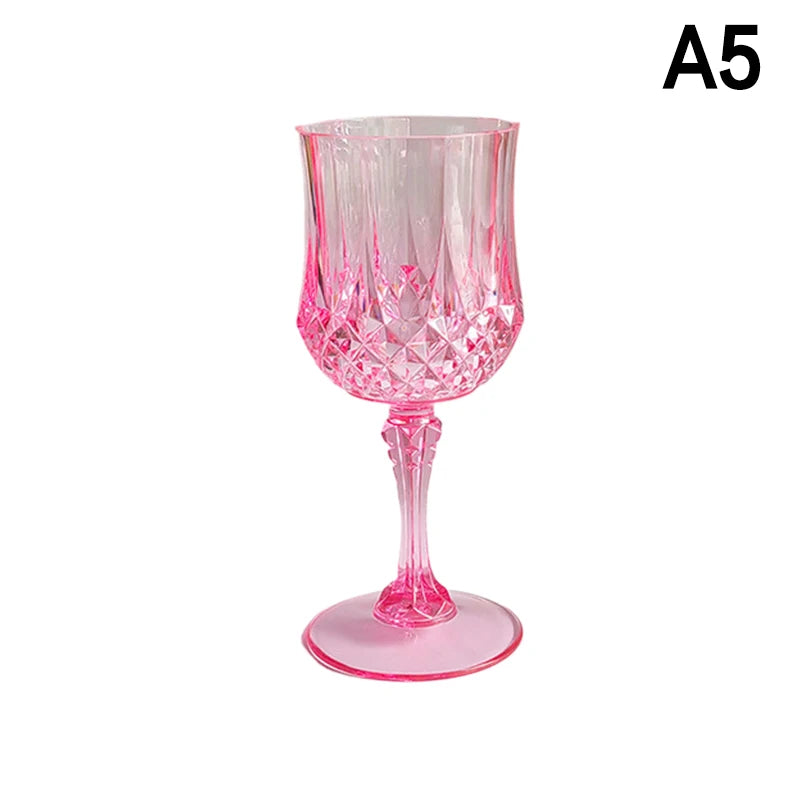 1Pc 220ml Bicchieri Da Vino Del Partito di Plastica Calice di Champagne Cocktail Flauti Tazza Calice di Birra Tazze di Whisky per Banchetti Matrimonio Tostatura