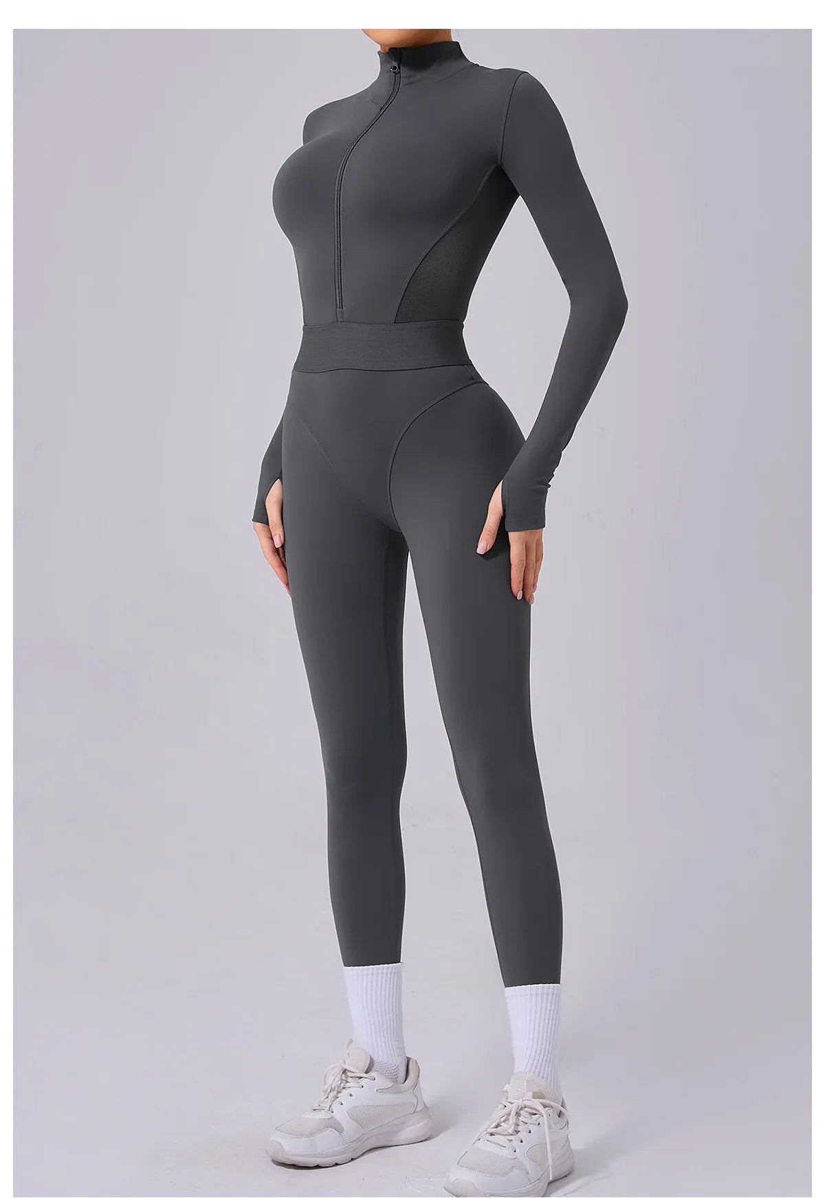 Tuta da donna Set da yoga Tuta intera Pagliaccetti femminili Abbigliamento da yoga ad asciugatura rapida Tute da allenamento Tuta sportiva a maniche lunghe