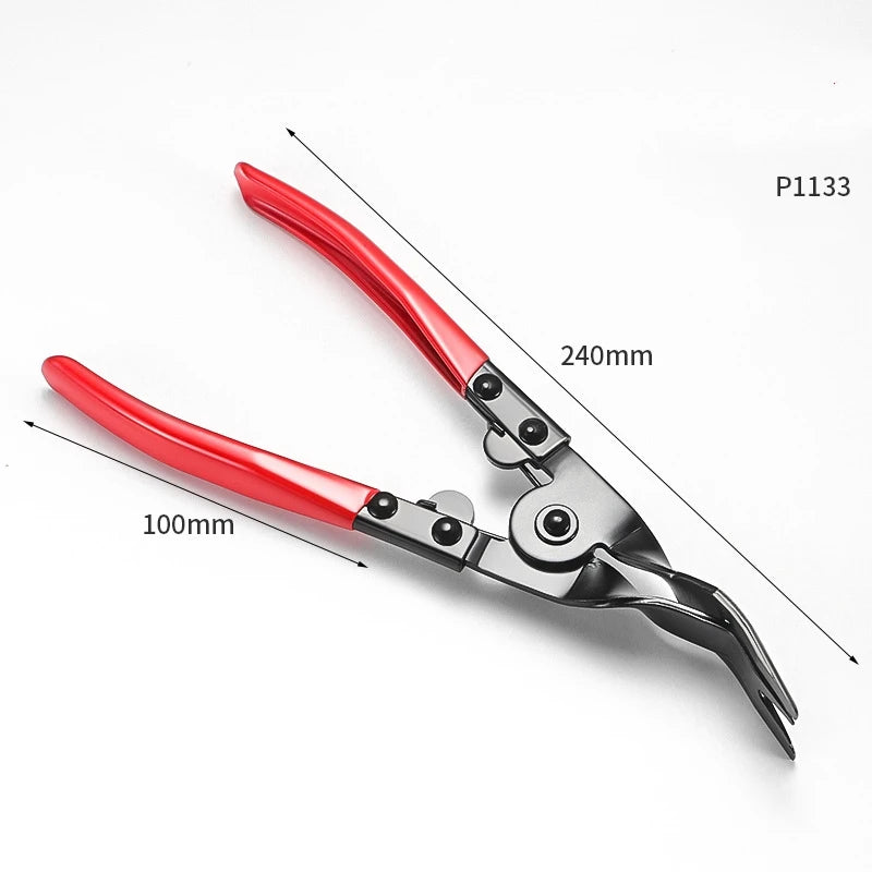 Pinze per fascette stringitubo, set di pinze per fascette stringitubo a lungo portata per filo, set di tubi flessibili per olio combustibile, acqua, strumenti automatici, riscaldatore per radiatore refrigerante e tubo dell'ac