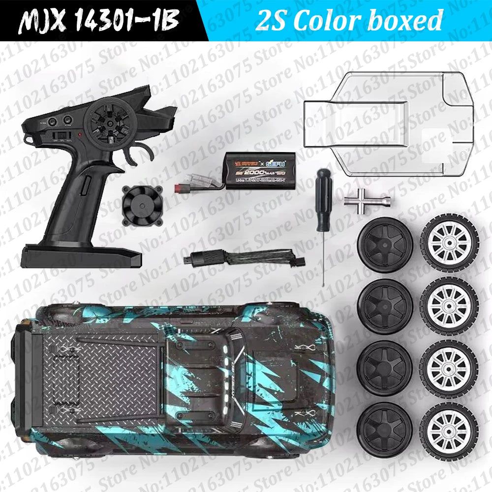MJX Hyper Go 14301/14302/14303 Auto RC brushless 2.4G 1/14 Telecomando 4WD ad alta velocità Fuoristrada ESC Veicolo Drift Giocattoli per ragazzi