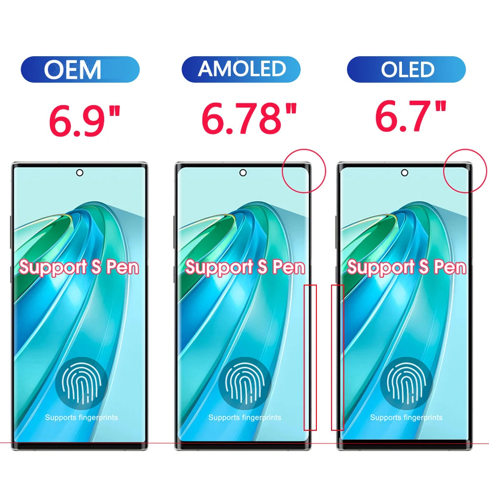 NUOVO Display AMOLED Per Samsung Galaxy S25 Ultra 5G Display LCD Touch Screen Digitizer Assembly Per Samsung S25 Ultra Display