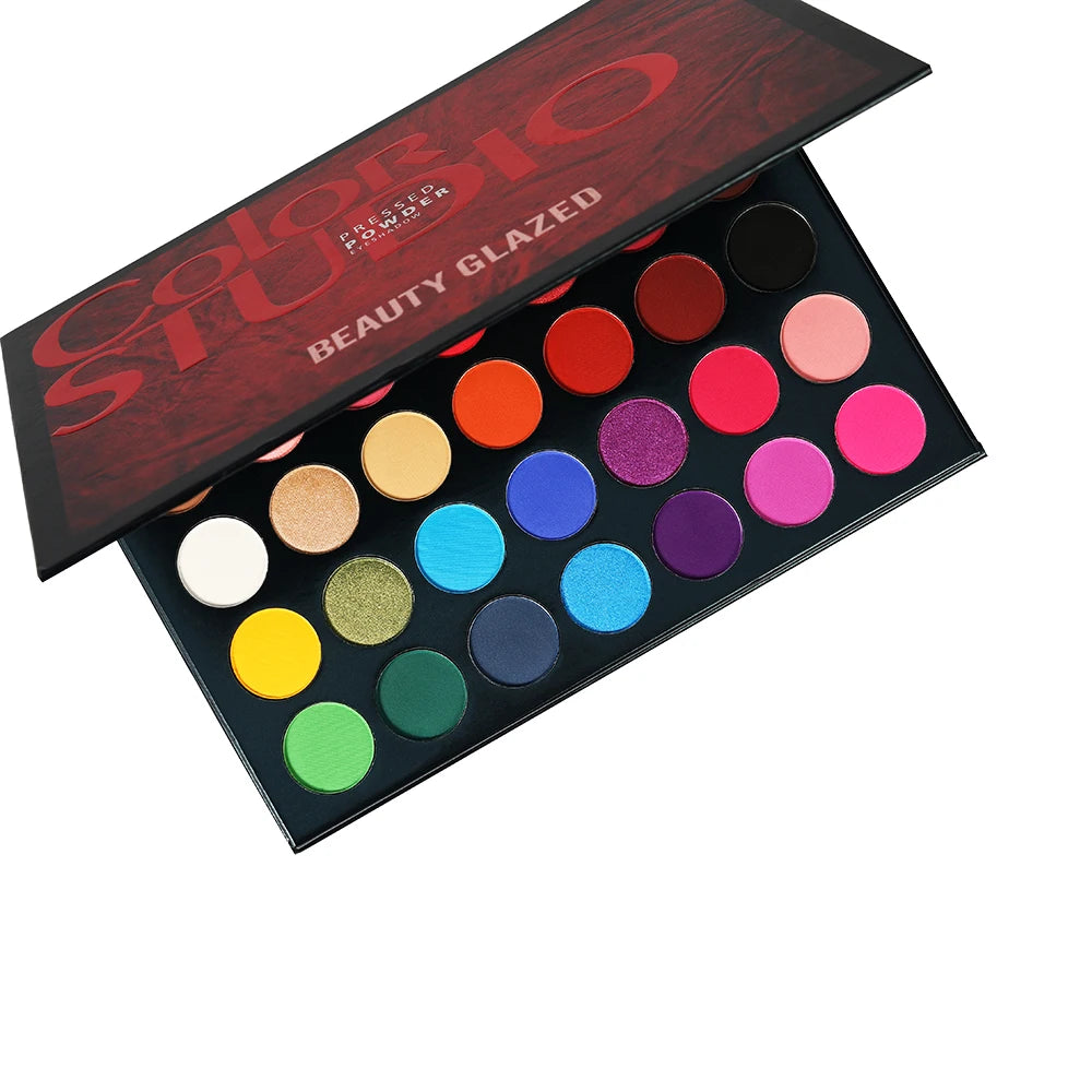 Beauty Glazed Eyeshadow Palette 35 colori Matte Shimmer Set trucco naturale con glitter smokey per tutti i tipi di pelle