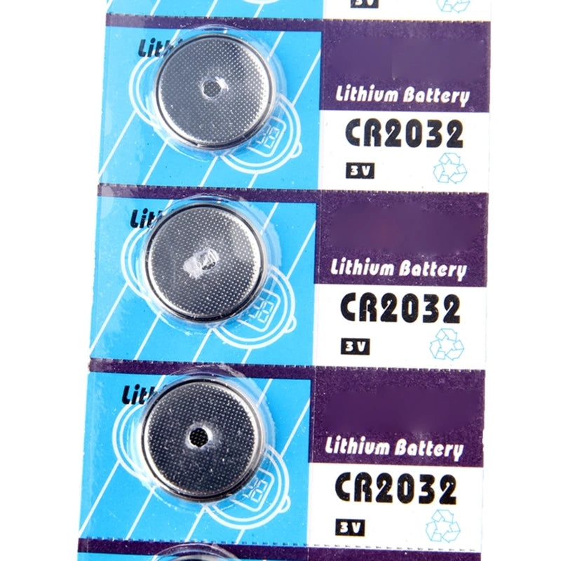 2-100 pezzi 3V CR2032 batteria a bottone batterie al litio moneta orologio computer LED luce giocattolo calcolatrici telecomandate
