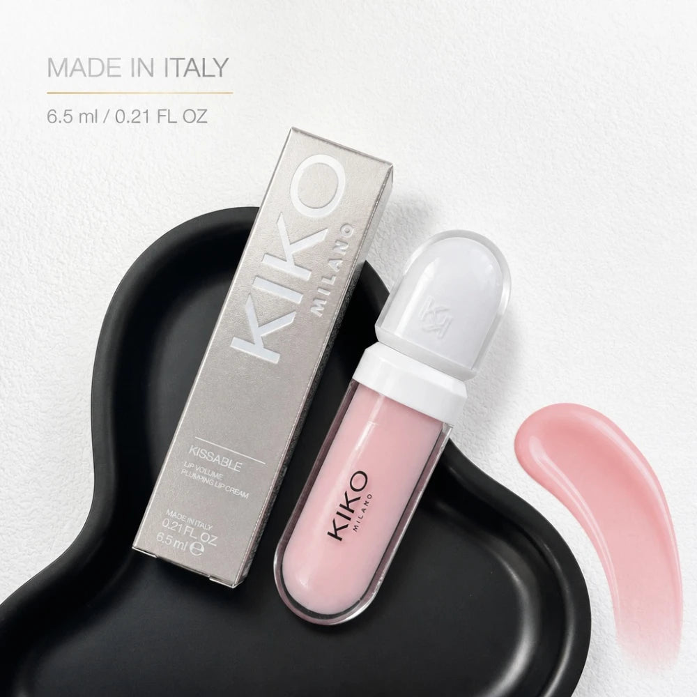 KIKO MILANO Kissable Plumping Lip Cream, Lucidalabbra Idratante, Trucco Quotidiano, Serata Romantica, Tonalità Assortite, Brillantezza a Lunga Durata
