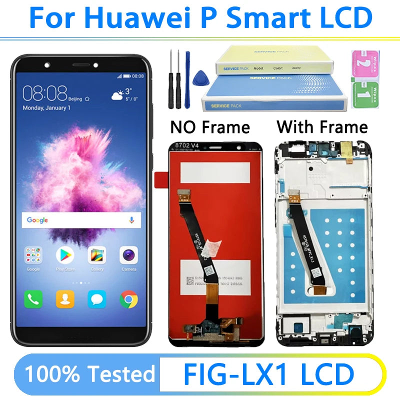 5.65 "Per Huawei P Smart 2018 LCD FIG-LX1 LX2 LX3 Display Touch Assemblea di Schermo Per Huawei Enjoy 7S LCD Parti di Ricambio