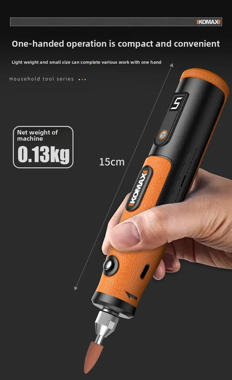 Smerigliatrice angolare KOMAX, smerigliatrice elettrica, piccola smerigliatrice elettrica portatile, strumento per smerigliatura, lucidatura, taglio e incisione di giada, intaglio del legno.