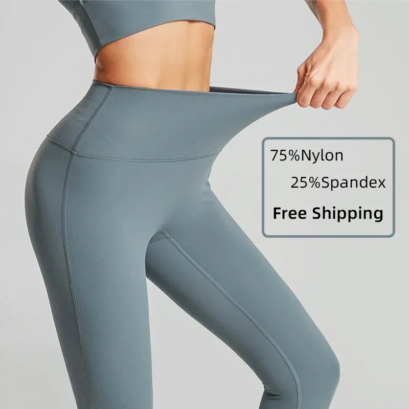 2024 Vendita calda Fitness Allungamenti Leggings femminili a figura intera Pantaloni da corsa Pantaloni da yoga comodi e aderenti Legging da allenamento
