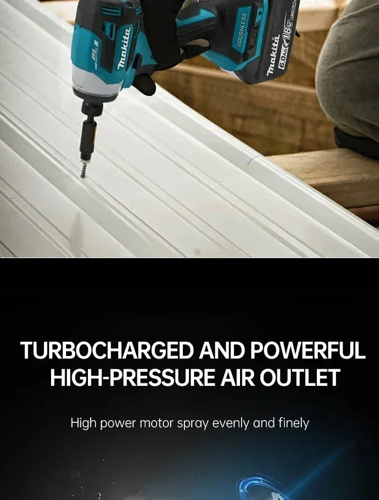 Makita DTD173 Blu 18V Avvitatore a Impulsi Brushless agli Ioni di Litio, Utensile Multifunzione, Trapano, Utensile Elettrico con Batteria 18650