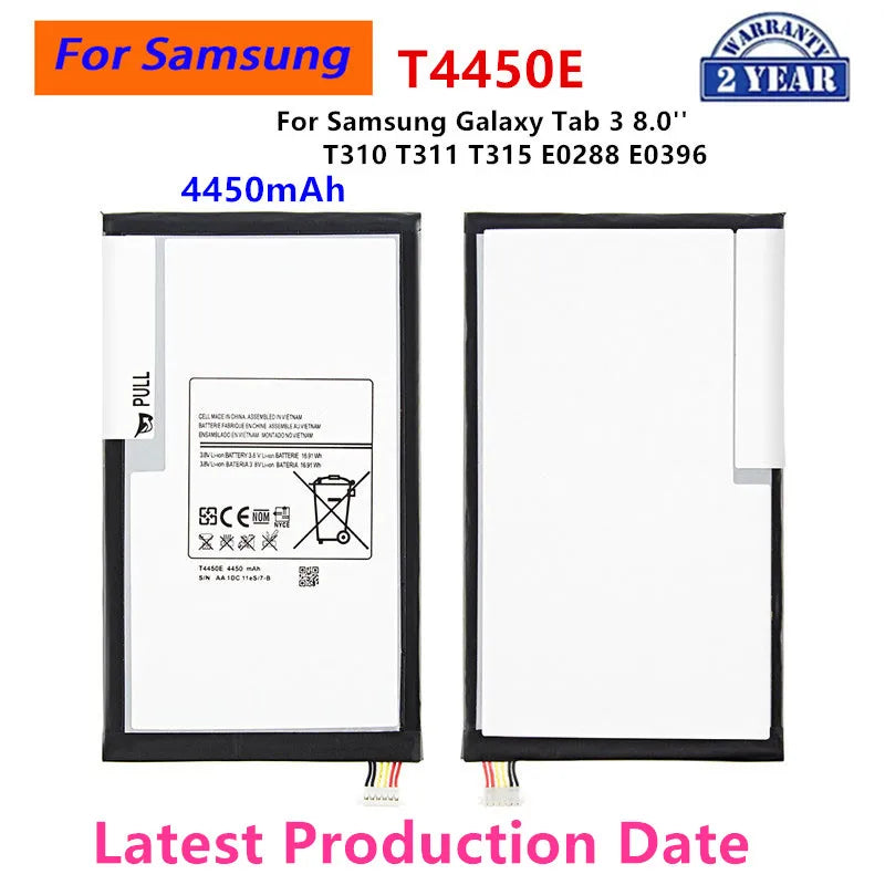 Brand New Tablet T4450E Batteria 4450mAh Per Samsung Galaxy Tab 3 8.0 ''T310 T311 T315 SM-T310 T3110 E0288 E0396
