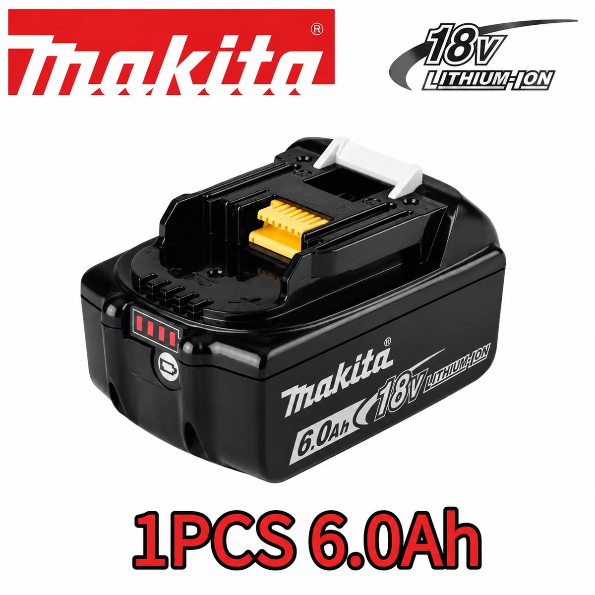 Trapano avvitatore a batteria Makita DDF487 18V LXT, compatto, leggero, con elevata coppia, 20 impostazioni di coppia, luce LED e cambio a 2 velocità.