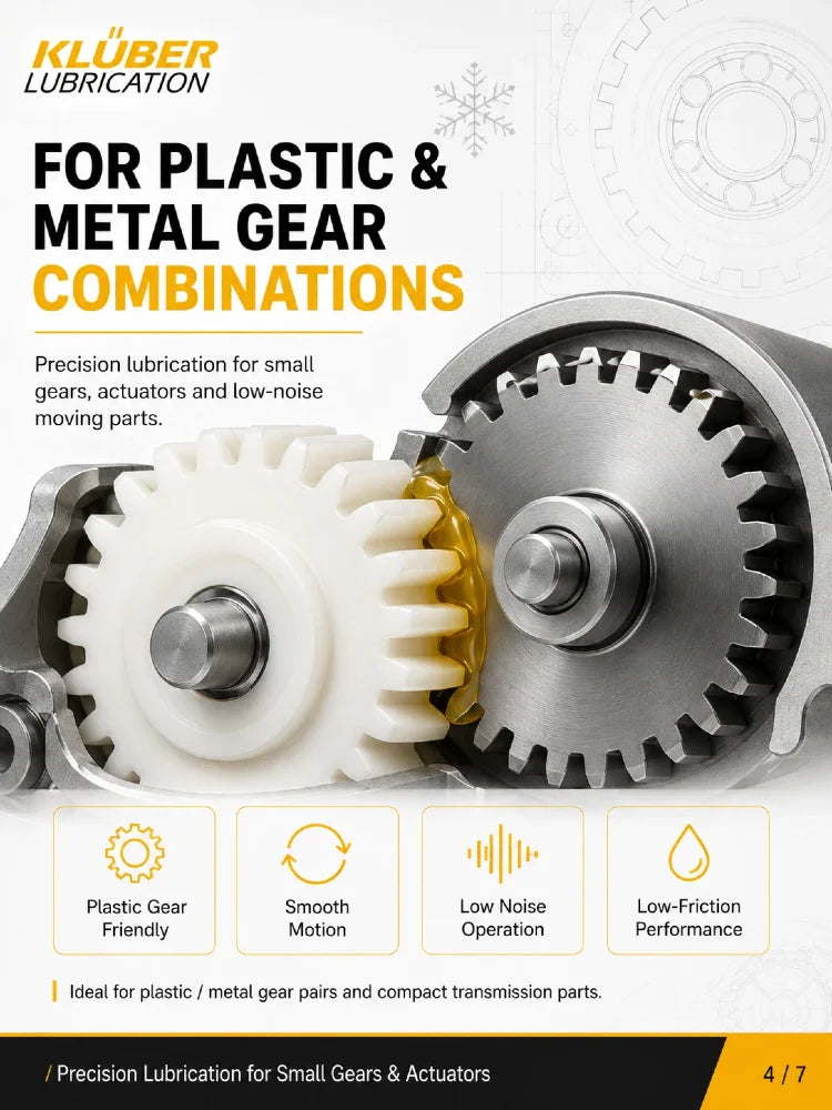 Grasso Sintetico Originale Kluber ISOFLEX TOPAS L 32 N per Basse Temperature NLGI 2 per Ingranaggi in Plastica, Attuatori, Cuscinetti Motore