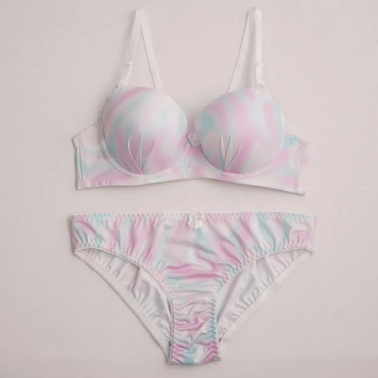 Nuovo design mimetico rosa dolce di vendita caldo con anello in acciaio che raccoglie tirare e reggiseno anti-cedimento A2139