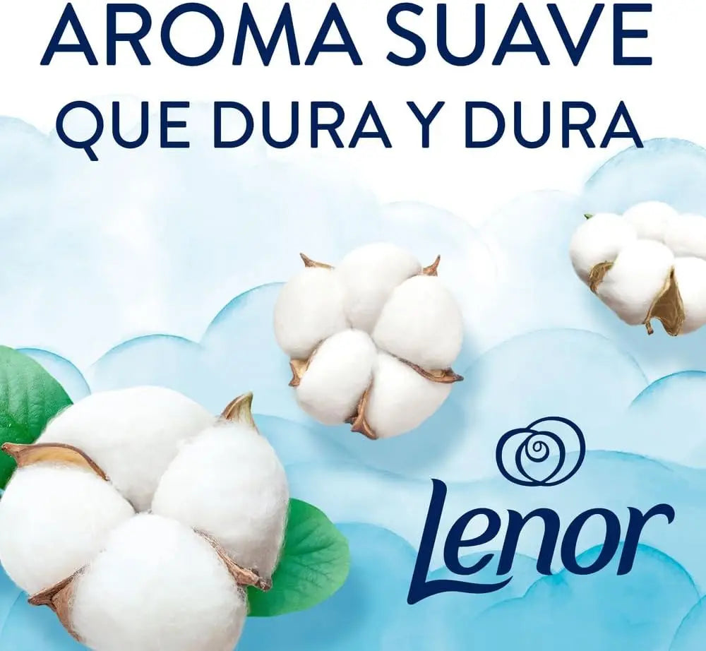Lenor Perle Ammorbidenti Aromatiche UNstoppables per Lavatrice, Fragranza Fresca di Cotone, Confezione da 6 x 195 g Ideale per Tutti i Tipi di Tessuto 【ROUA】