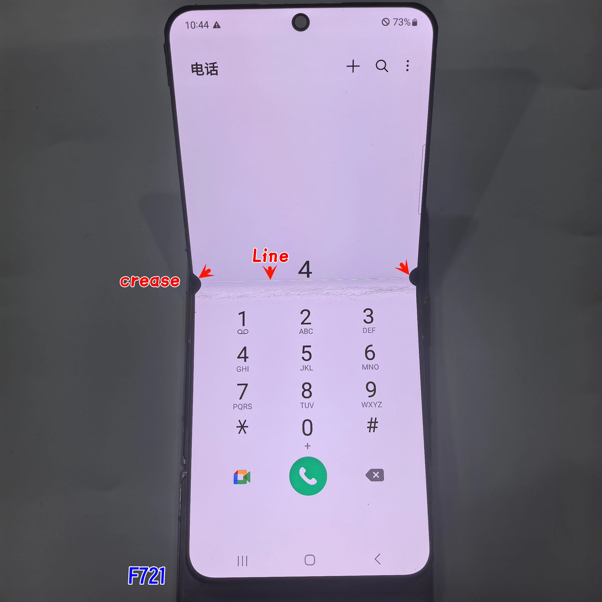 Display LCD Super AMOLED da 6.7'' 100% Testato per Samsung Z Flip 4 SM-F7210 F721 F721W F721U, Schermo Touch Sostitutivo Con Difetti