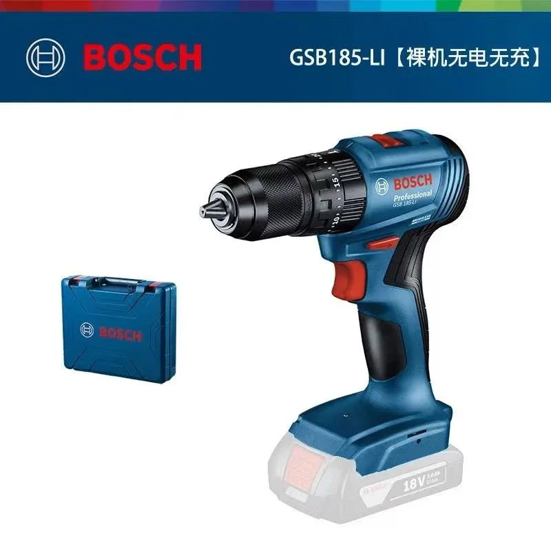 Bosch GSB 185-LI Trapano a Percussione Senza Spazzole 18V 1900RPM Cacciavite Elettrico Multifunzione Utensili Elettrici (Senza Batteria)