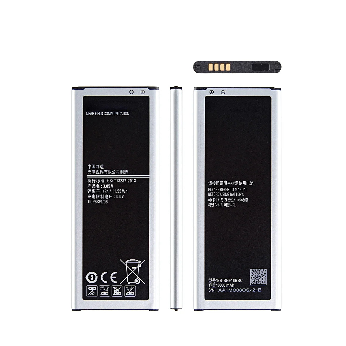 Nuovissima batteria EB-BN916BBC 3000mAh per Samsung Galaxy NOTE4 N9100 N9106W N9108V N9109V Note 4 batterie + WO