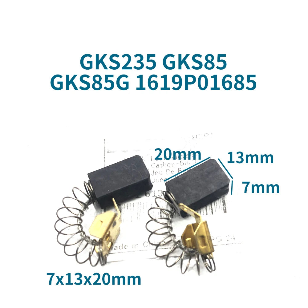 Spazzole di carbone per motosega Bosch GKS235 GKS85 GKS85G 1619P01685 Sostituzione accessori spazzole di carbone originali