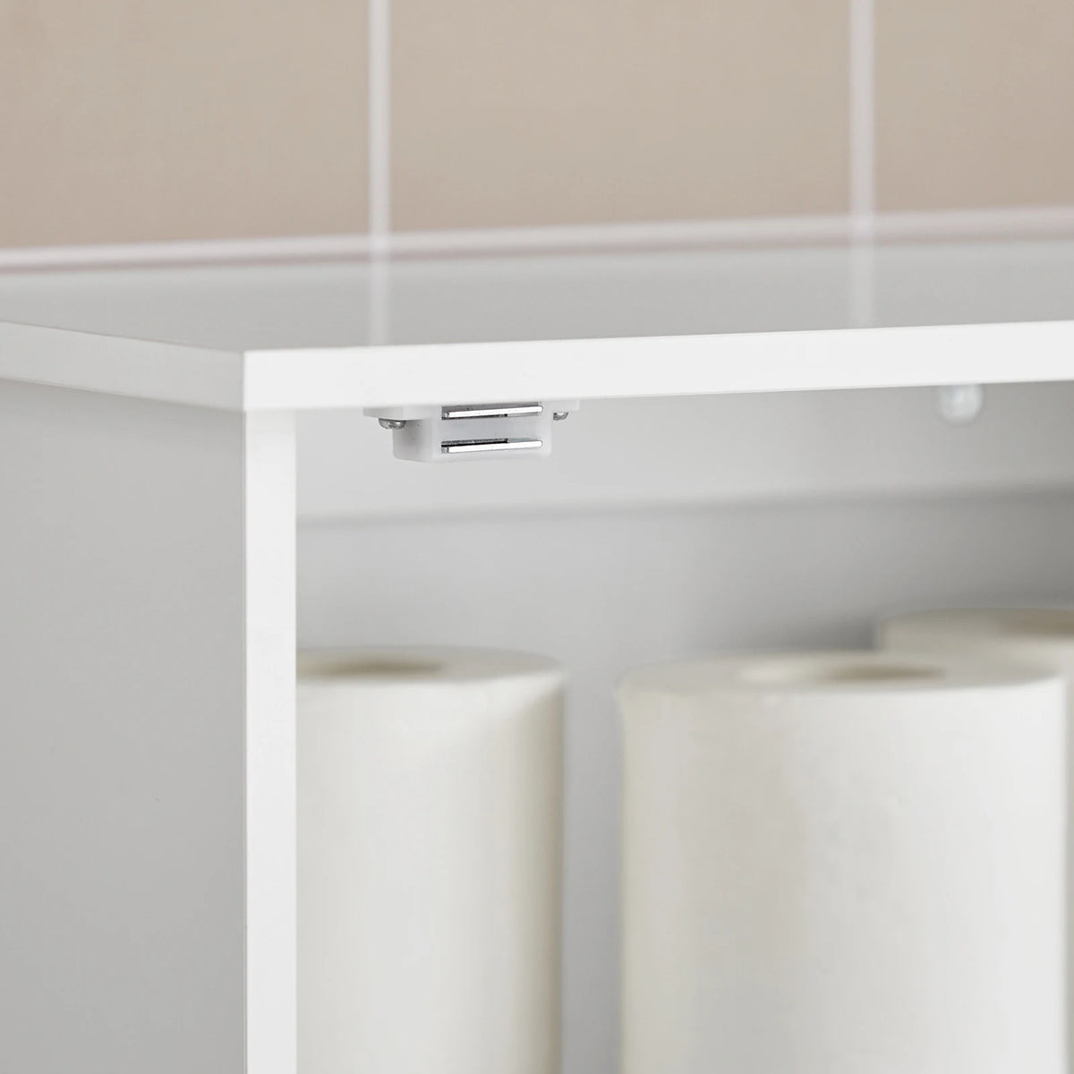 SoBuy BZR19-W Armadio sospeso con anta Armadietto da parete Bagno Armadio sospeso Armadio da cucina Armadio medicinale Mobili da bagno BHT Circa: 40x52x23 cm