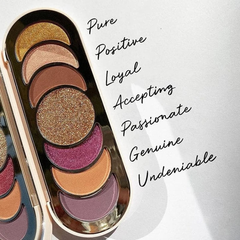 Nuova Palette Ombretti Rare Beauty 7 Colori Rosa Perlato Opaco Glitterato Pigmenti Occhi Brillanti