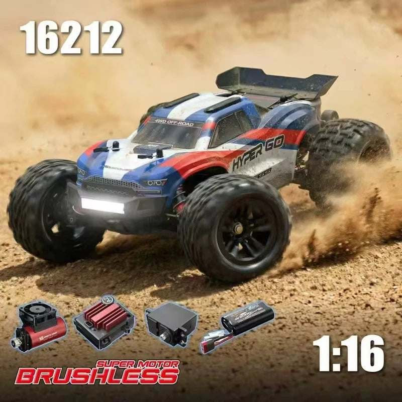Nuova Auto RC Hyper Go MJX 1/16 16212 16213 16218, Monster Truck Brushless da Arrampicata e Corsa 4WD Fuoristrada ad Alta Velocità con Telecomando