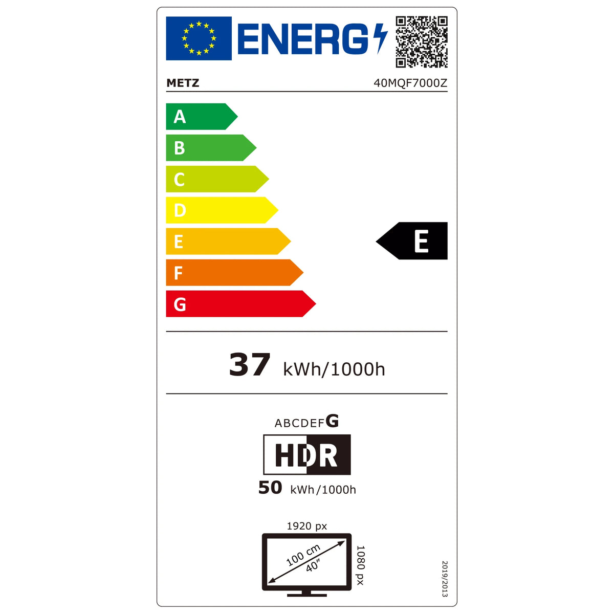 TV Smart LED Metz QLED 32" 40 Pollici Google Tele HDR 10 Audio Dolby Bluetooth 5.1 Sintonizzatore per la Salute degli Occhi 2025 32Mqf7030Z