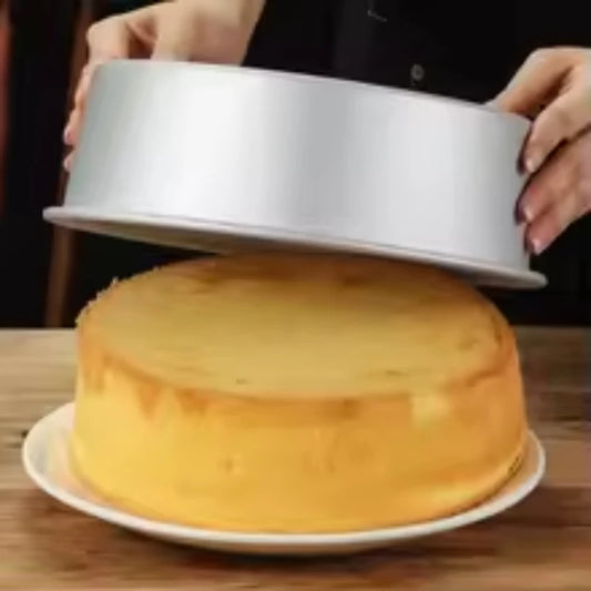 Stampo per torta rotondo in alluminio da 4-8 pollici, fondo solido, stampo in chiffon per lega di alluminio, stampo per torta, teglia per torta
