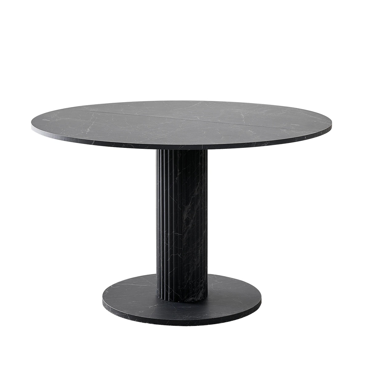 Tavolo da pranzo rotondo in stile nordico, tavolo da pranzo moderno per cucina domestica in legno massello, adatto per 4-6 persone, diametro 115 cm