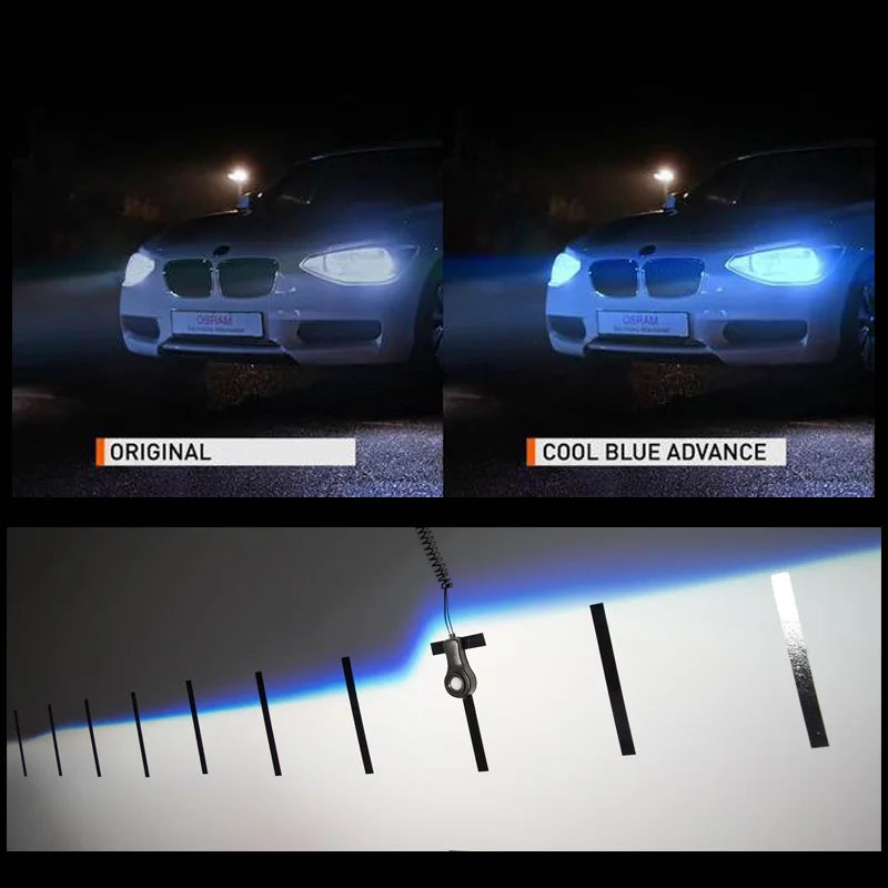 OSRAM HID D3S D1S D2S D4S Cool Blue Advance CBA Xenon Super White Faro per auto Fascio alto/basso Originale 6000K12V 35W (2 pezzi)
