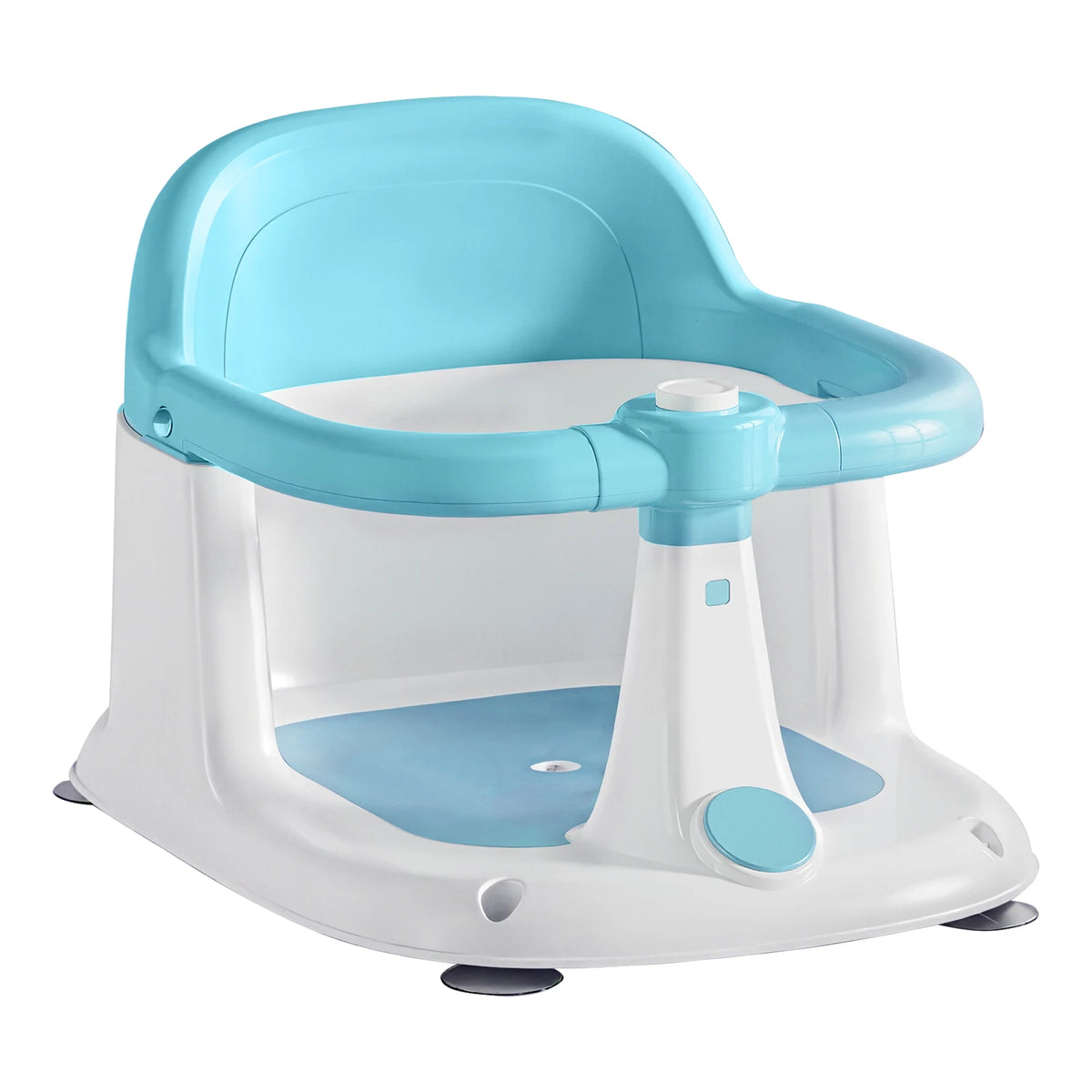 Seggiolino da bagno per neonati di 6 mesi in su, sedile da bagno per sedersi, sedia da vasca per neonati antiscivolo con 4 ventose, ottimi regali per la doccia
