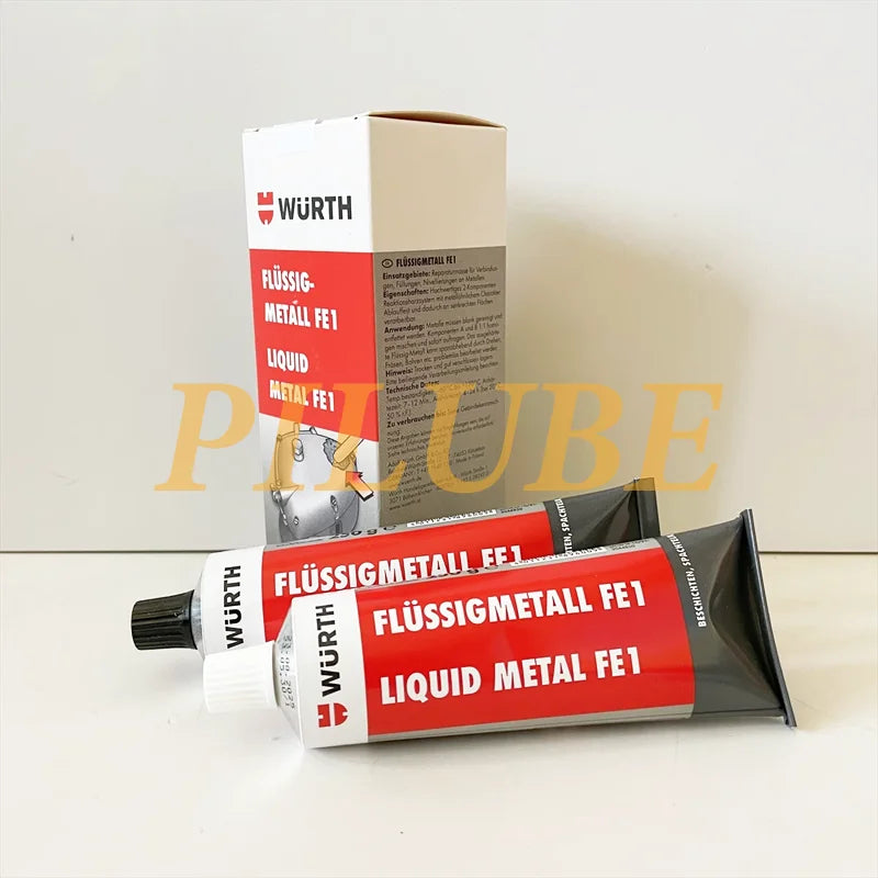 WURTH LIQUID METAL FE1 Agente polimerizzante per riparazione stucco in acciaio per il ripristino superficiale ad alta resistenza Prodotto originale