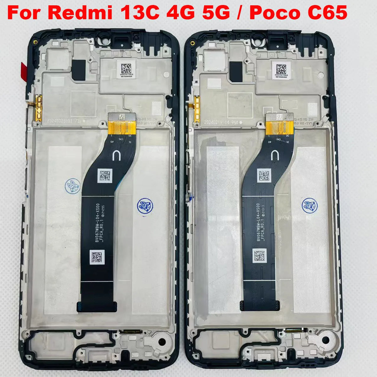 6.74 '' Nuovo Originale Per Xiaomi Redmi 13C 4G 5G Poco C65 Display LCD Touch Screen Digitizer Telaio Per Xiaomi Poco M6 5G parti LCD