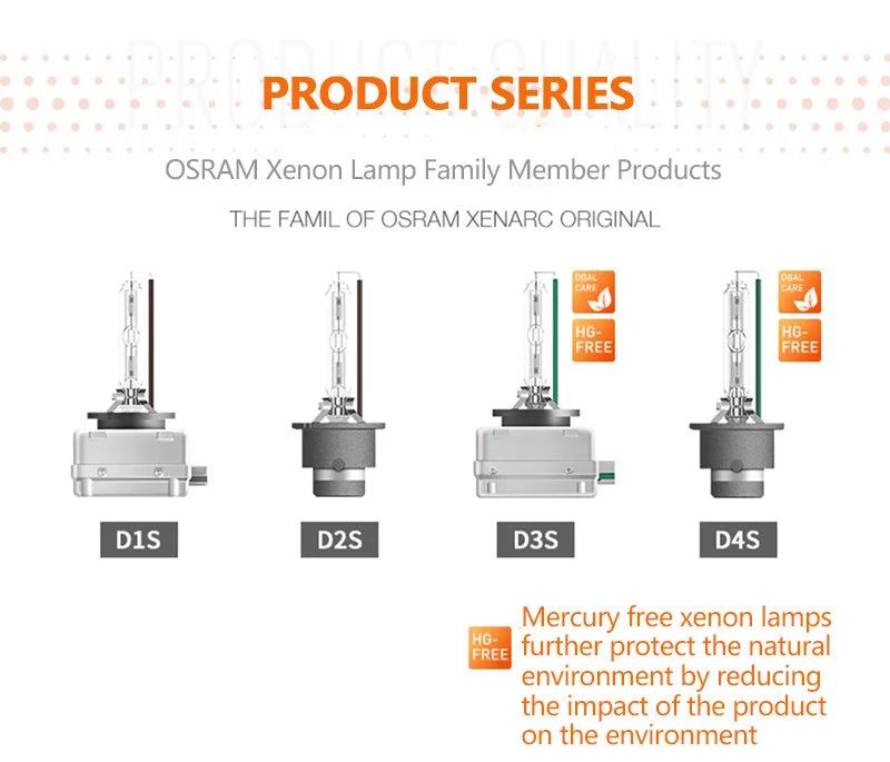 OSRAM Xenon HID CLASSIC D1S D2S D3S D4S lampade Standard 66140 66240 66340 66440 CLC Original Car Head Light 4200K Warm White Pair