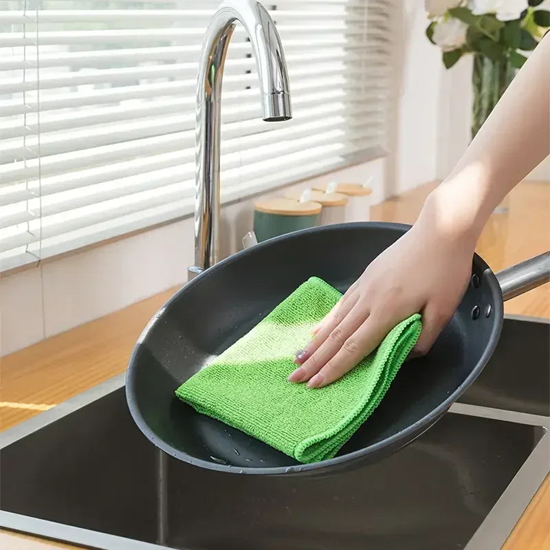 10/5/3 pezzi Panno per pulizia in microfibra, Panno per lavare i piatti Straccio per la casa Cucina Asciugamano per la pulizia del bagno Asciugamano assorbente durevole