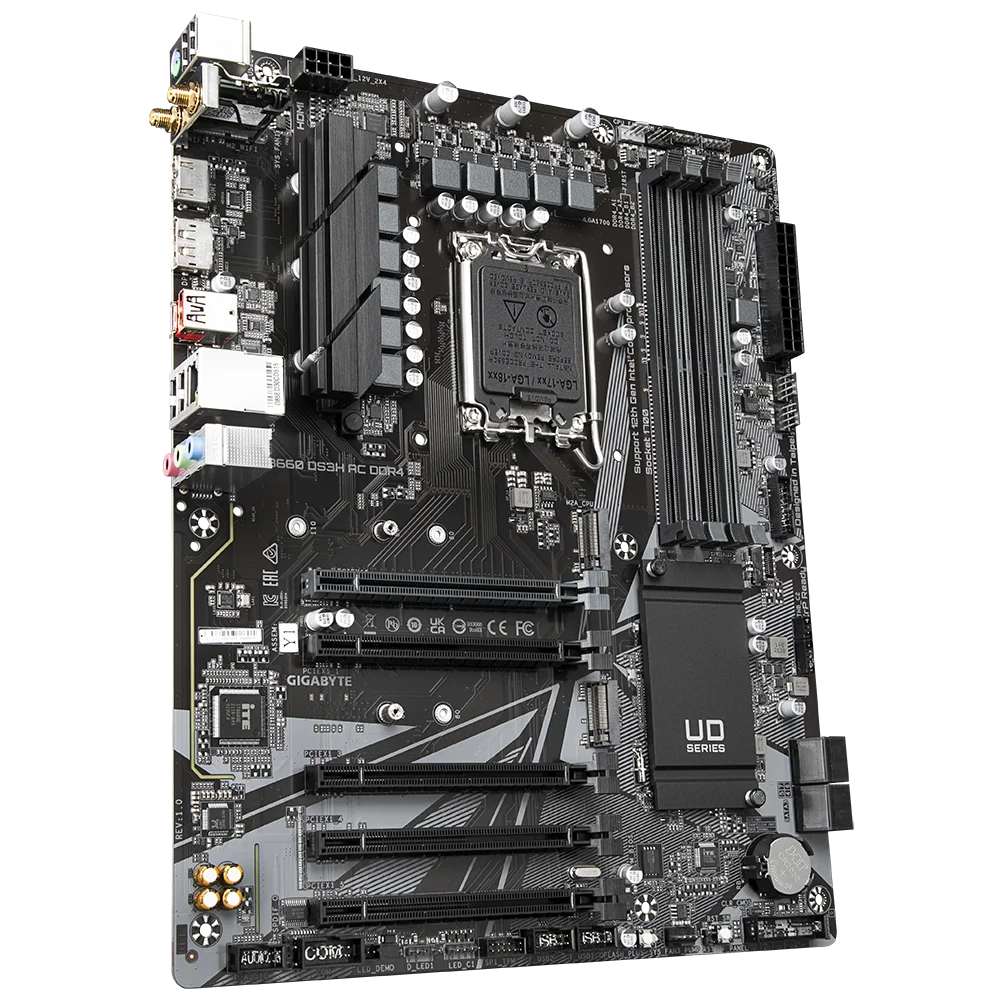 Scheda Madre Gigabyte B660 DS3H AC DDR4 LGA1700 Intel B660 DDR4 128GB M.2 SATA 3.0 ATX Supporta CPU 14900T 13900 1290 13700 14400