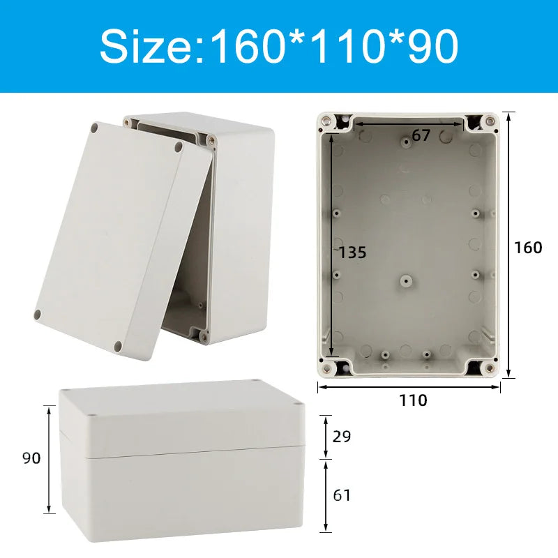 Scatola di giunzione in plastica ABS serie F Cavo a vite Scatola di giunzione impermeabile personalizzata Custodia per scatola di giunzione elettrica esterna Ip66